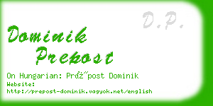 dominik prepost business card